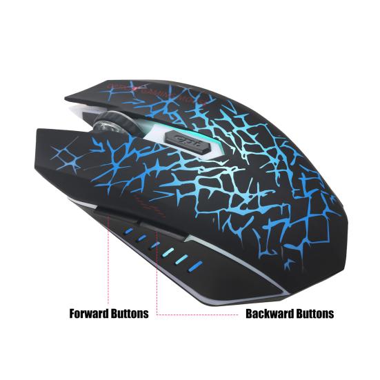 Convenient Optical Mouse 6 Keys ABS Cool Breathing Light