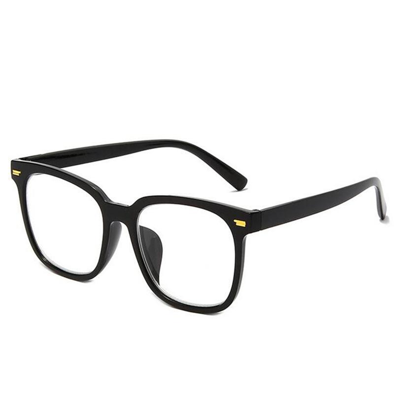 Modische quadratische Brille mit großem Rahmen für Kurzsichtigkeit Damen Kunststoffgläser Student Vintage Myopie Brille Fertig 0 -1,0 -1,5 Bis -6,0