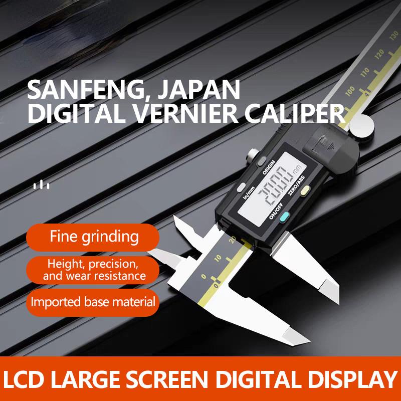 New Industrial Digital Caliper High-precision Stainless Steel LCD Vernier Calipers Portable Woodworking Measuring Tools