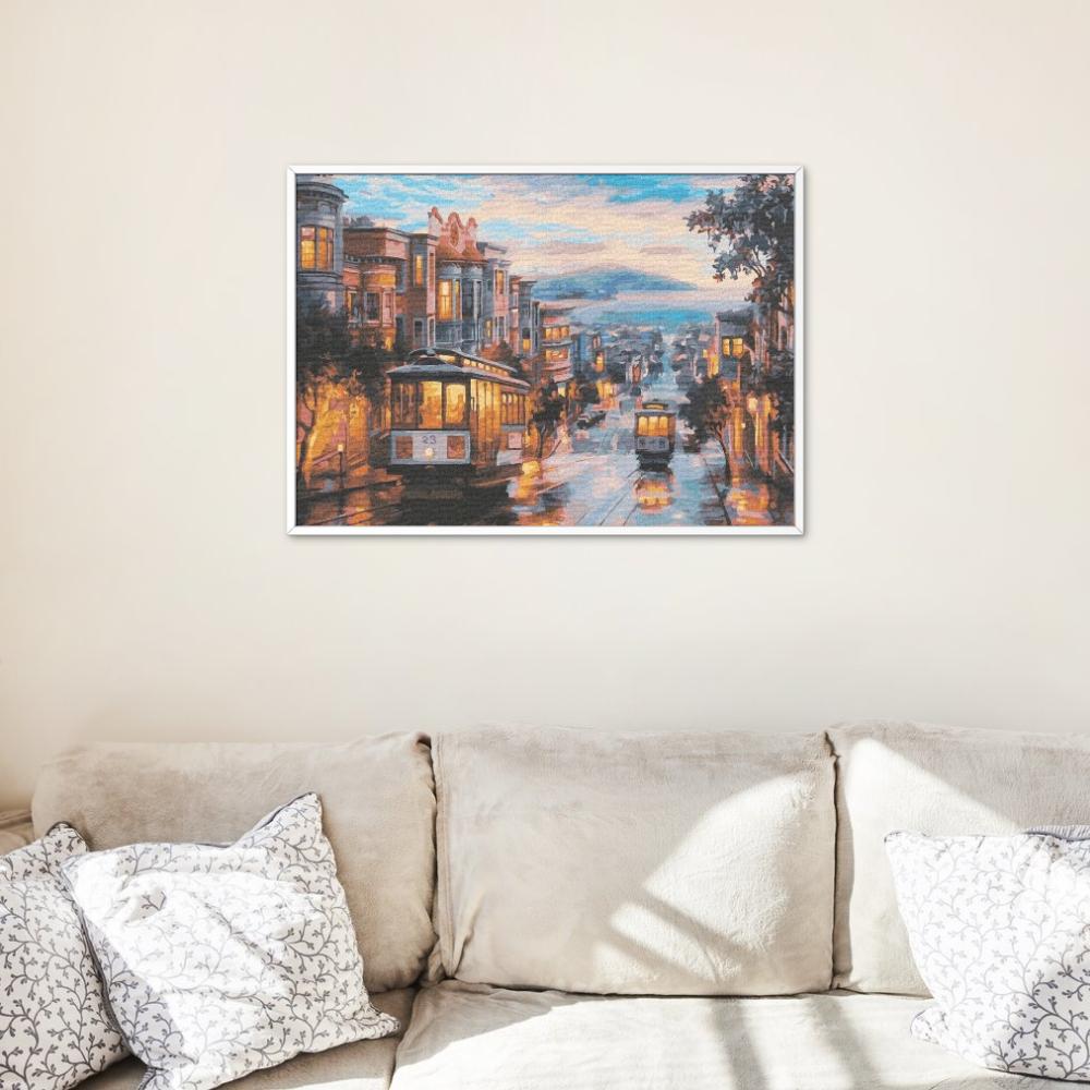 Malowanie Po Numerach Z Ramą Obrazy Do Malowania - San Francisco 50X40 Cm