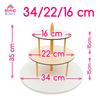 3-Tiered Cake Stand 30/24/20 Brand4Cake