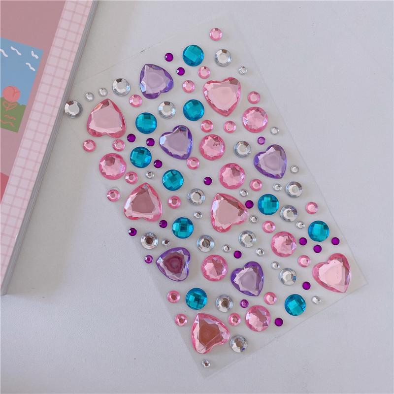 New Stickers On The Face Rhinestone Makeup Bright Face Art Sticker Children's Temporary Tattoo Rhinestone for Strasse Makeup