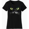 Womens Cat Eyes Short-Sleeve T-Shirt