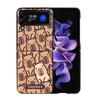 Cute Cartoon Capybara Phone Case For Samsung Z Flip 7 6 5G Galaxy Z Flip4 Z Flip5 Z Flip3 Coque Black Hard PC Shell Protective C