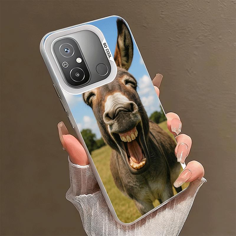 

Funny Donkey Animal Shockproof Phone Case for Xiaomi Poco X7 X6 X5 X3 Pro F7 Ultra M8 Redmi 15C 15 14C 13C 12C 10C 13 12 10 Xiaomi Poco X3