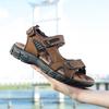 Fashion Genuine Leather Men's Sandals Summer Outdoor Non-slip Hiking Trekking Shoes for Men Beach Slippers Casual Sneakers 2025