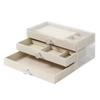 Jewelry Organizer Box With Dividers For Makeup And Accessories Storage For Home Office Use