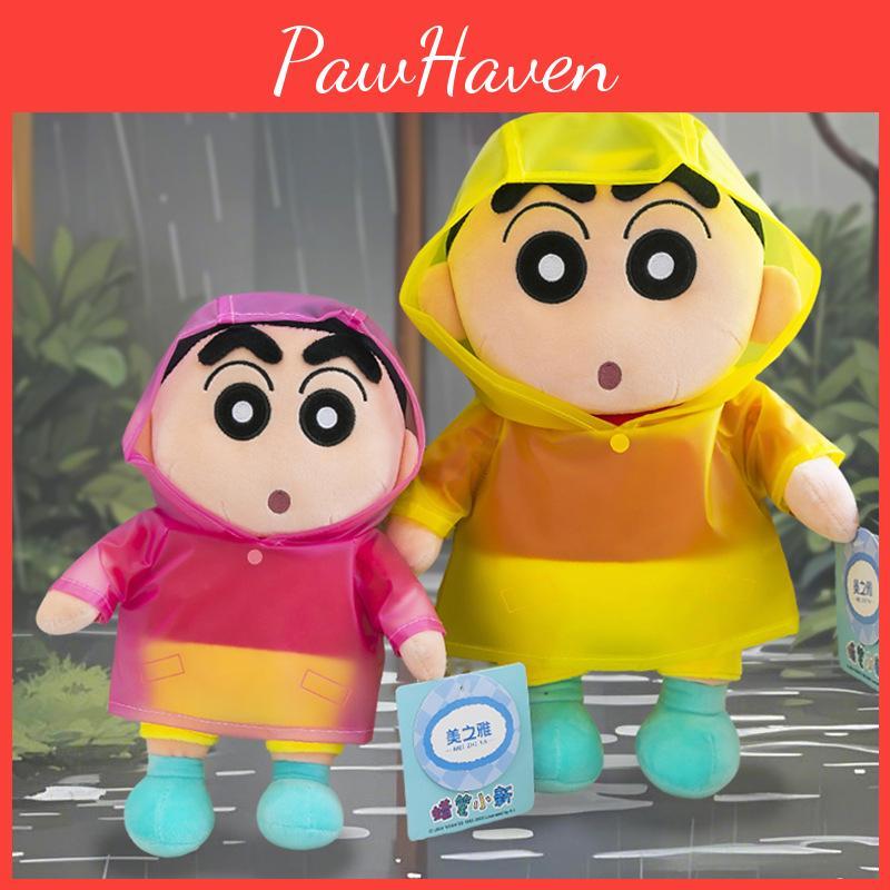 Crayon Shinchan Raincoat Style Cartoon Doll Childrens Holiday Gift Plush Toy