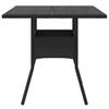 VidaXL Table de Jardin Dessus en Verre, Table à Manger, Table de Repas, Meuble de Patio Terrasse Arrière-cour Extérieur, 365521