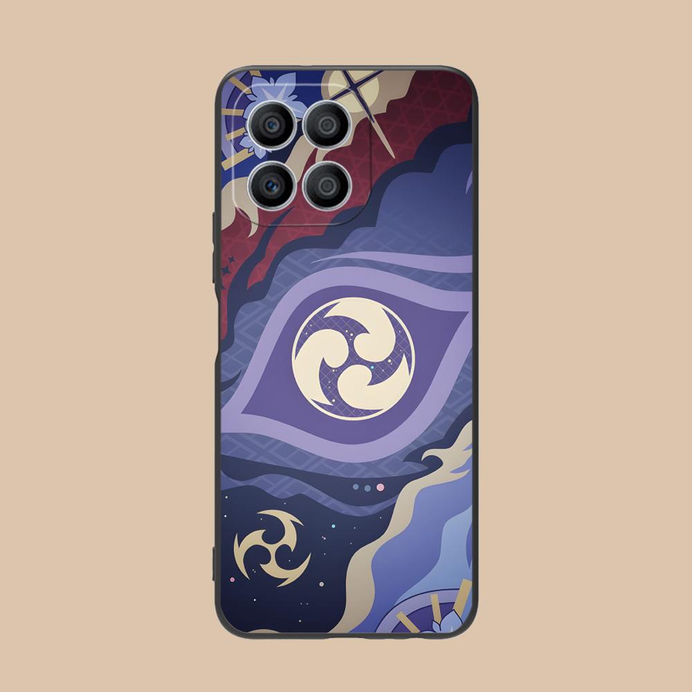 Game GI Raiden Shogun Matte TPU Mobile Phone Case for Honor 90 80 70 60 50 30 20 10 9 8 7 Pro S SE Lite 5G Printing Cover