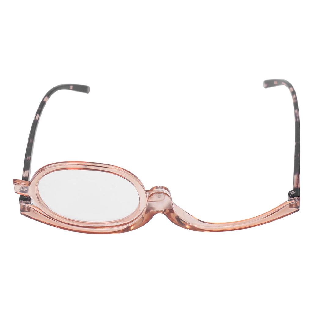 Make-up Leser Hautfreundlich Klapplinse Vergrößerungs-Make-up-Brille Brille mit Etui Transparent