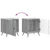 Nightstand Gray Sonoma 43 x 34.5 x 50 cm Engineered Wood