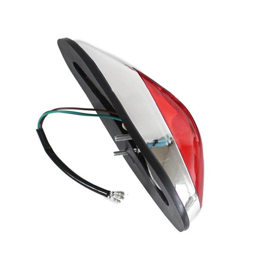 DC12V Motorcycle Rear Brake Tail Light Red Lens For Honda Yamaha Suzuki Kawasaki