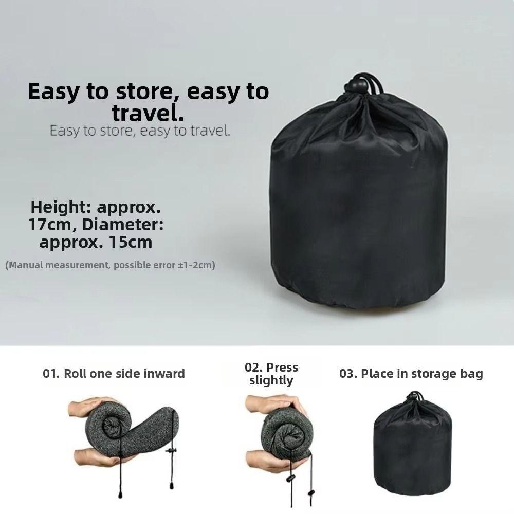 Washable Cover U-shaped Pillow with Cap Removable Hooded Pillow Travel Neck Pillow Outdoor Travel