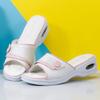 Nursery Elegant Ribbon Lightweight EVA Air Office Size Black and 9321306A Mule, Sandals, Sandals, 24, White,