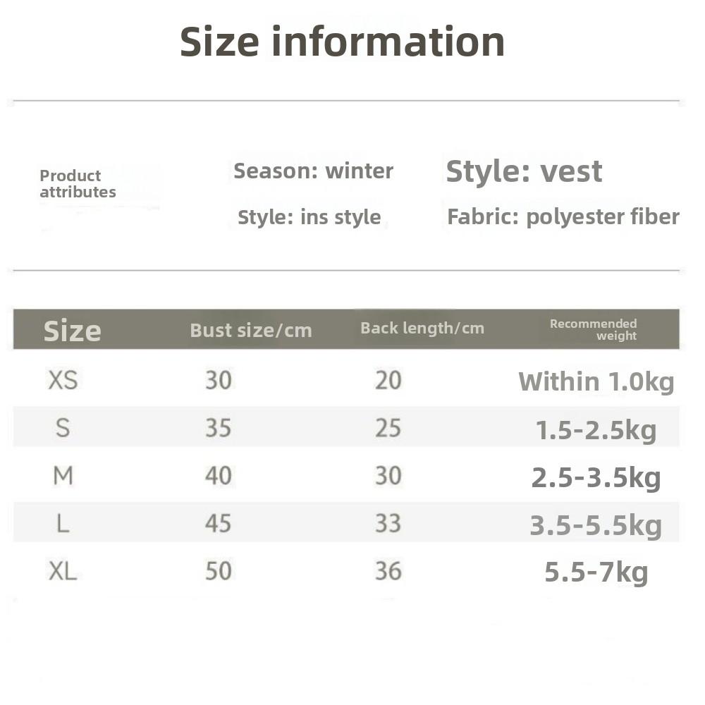 Teddy Schnauzer Clothes Teddy Bear Sweater Vest Soft Plush Warmth Pets Clothes  Winter Gift