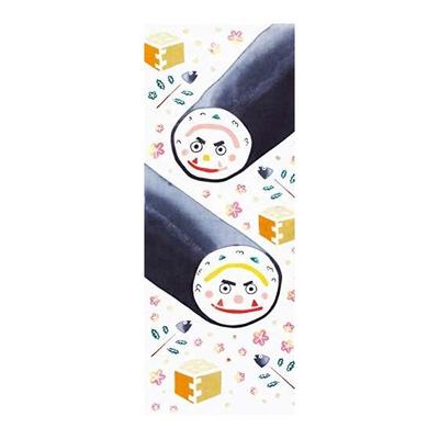 Wafuka Tenugui Towel, Multi, Oni No Ehomaki, 33x90cm, TE-406, 100% Cotton, Made In Japan, Sosogi Dye