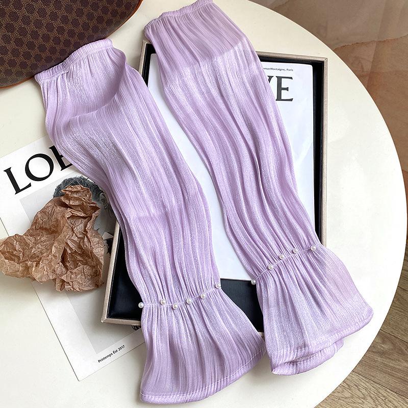 

Перламутровая сетка пряжа ледяные рукава повседневная одежда декор чехол для руки универсальный реквизит для фотосъемки женские перчатки для защиты от ультрафиолета