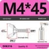 304 Stainless Steel Hand-Tightening Butterfly Weld Screws - Ram Horn M4 M5 M6 M8