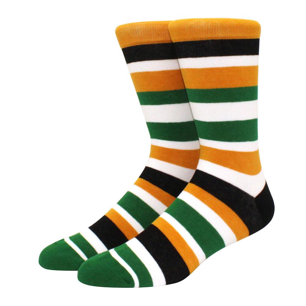 Herr Kammade Bomullsstrumpor Roliga Glad Novelty Långa Crew Strumpor Astronaut Djur Romb Galet Roliga Funky Skateboard Strumpor Färgglada