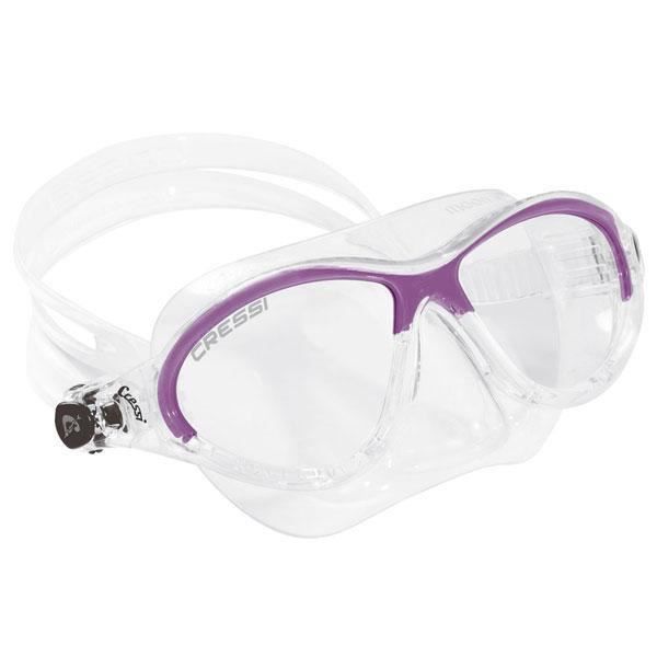 Masque De Snorkeling - CRESSI - Moon Kid - Verres Incassables - Adaptabilité Parfaite - Boucles Micrométriques