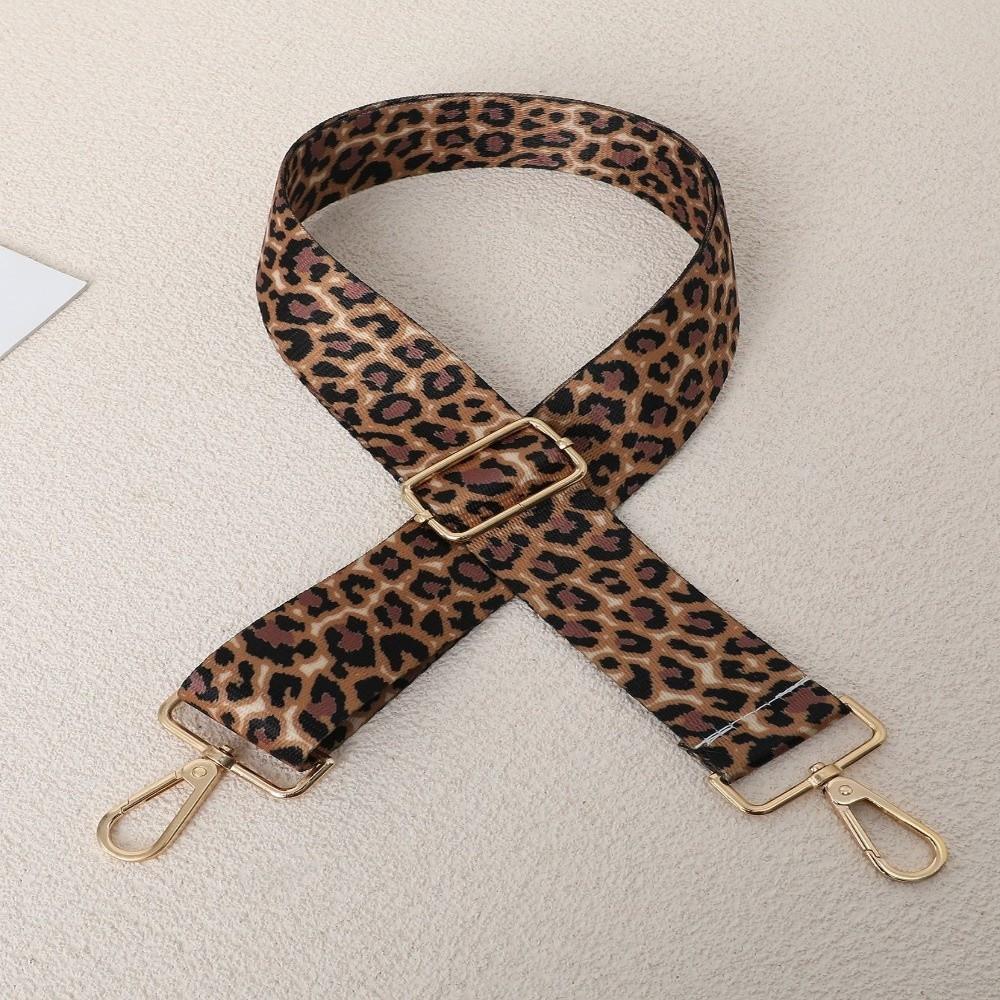 New 1.8cm Width Crossbody Strap Polyester Durable Leopard Print Strap Adjustable 71-111cm Bag Straps Bag Accessories