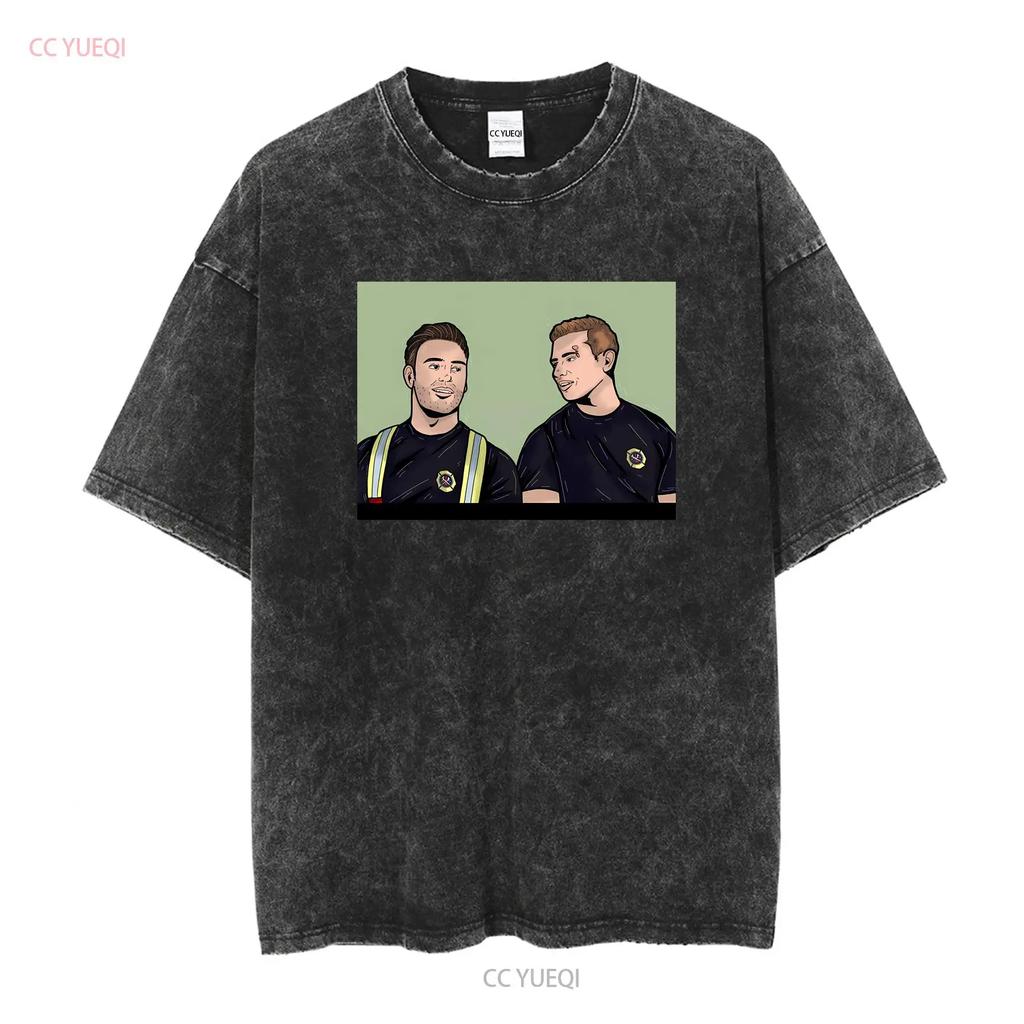 HOT SALE Buddie Evan Buck Buckley And Eddie Diaz Retro Vintage T Shirt S 5XL Vintage Washed Soft Graphic Streetwear Unisex