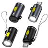 NEW Type-C Mini Flashlight Portable Plug and Play USB C Emergency Lamp 230 High Lumens LED Flashlight Keychain Flashlights