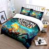 Dungeon Adventure Fantasy Art Bedding Duvet Cover Set Duvet Cover Pillowcases  (1*Duvet Cover 2*Pillowcases, without duvet insert)