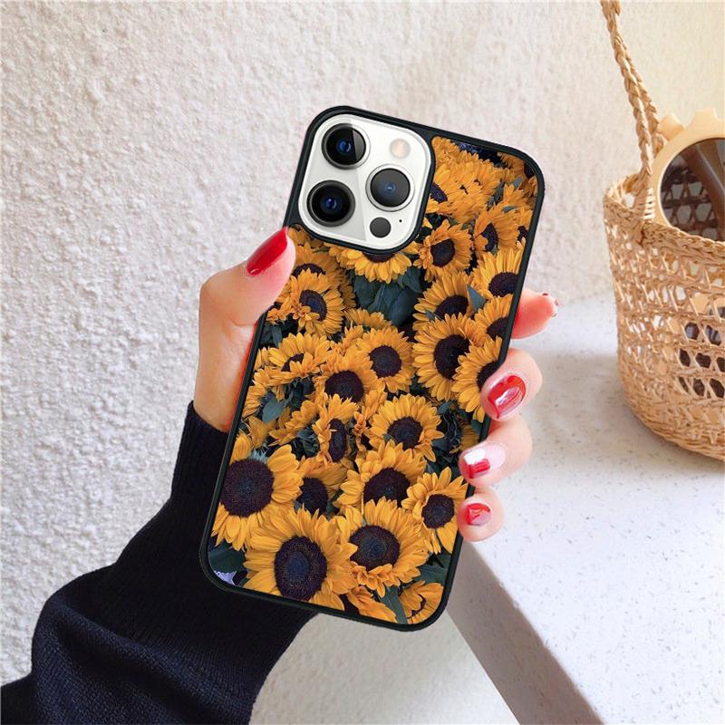 Sunflower Summer Phone Case for iPhone 17 Air 16 Coque 15 14 12 13 PLUS 11 PRO MAX Back Cover Fundas Shell