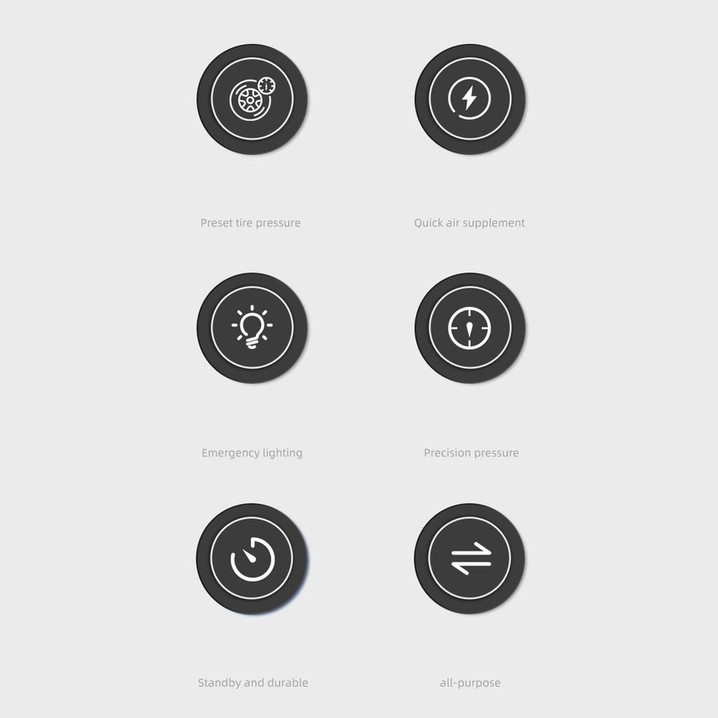 Car Air Compressor Rechargeable Tire Inflator with Digital Pressure Gauge 150PSI for Motorcycle Bicycle Ball Portable