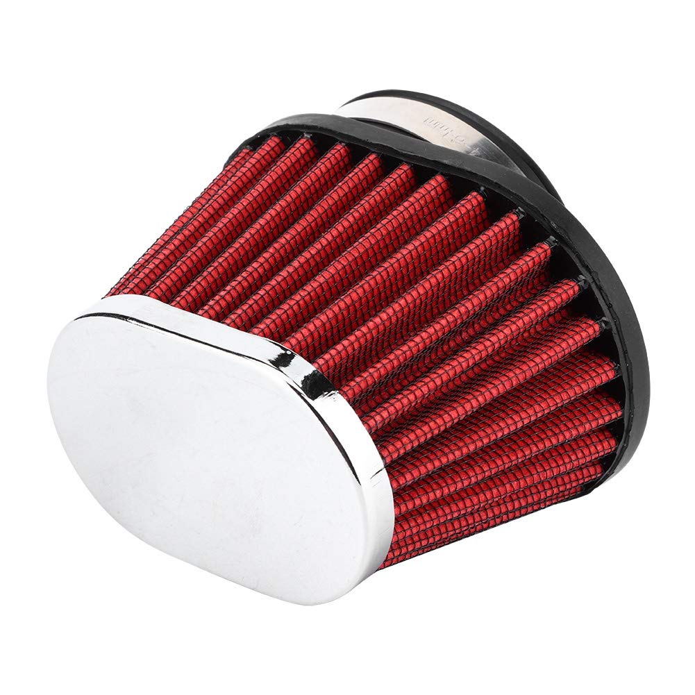 Akozon Motorcycle Engine Air Filter, Mushroom Head Engine Air Cleaner Filter Accessory for Honda Yamaha Suzuki Kawasaki (60mm)