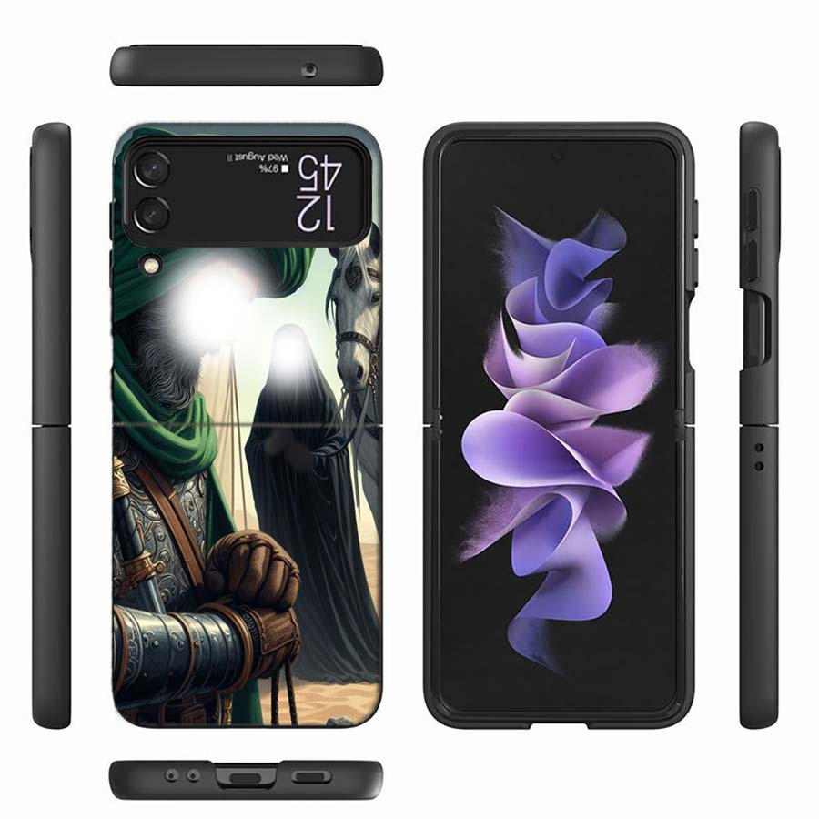 Islam Shia Imam Ali Hussain Phone Case For Samsung Z Flip 6 7 5G Z Flip 5 Galaxy Z Flip 3 4 5G ZFlip Shockproof Hard Cover TPU P