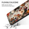 Butterfly flower pattern Phone Case For Samsung Galaxy S26 S25 S24 S23 S22 S21 S20 Ultra Plus FE 5G Black Soft TPU