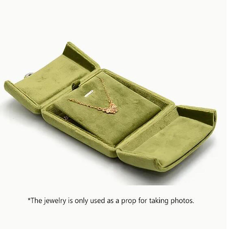 Dual Open Velvet Jewelry Organizer Multi Use Box For Rings Bracelets Necklaces Earrings Wedding Display Jewelry Packaging Box