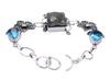 Labradorite Blue Topaz Gemstone Handmade Bracelet Jewelry BR 134