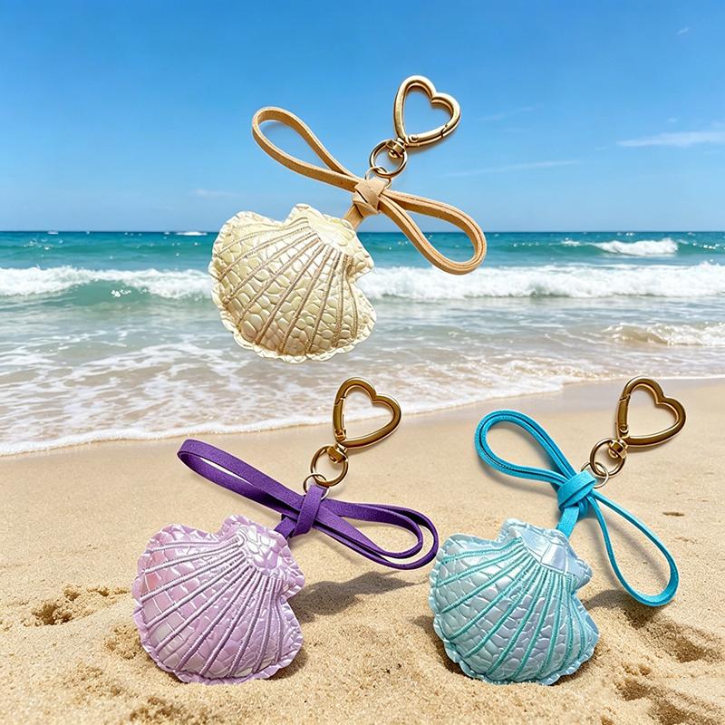 Yogodlns Seaside Shell Faux Leather Mini Backpack Hanging Handbag Pendant Bag Pendant Bags Accessories