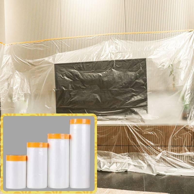 High Adhesive Dust Protection Film Thickened Plastic Cover For Home Renovation And Furniture