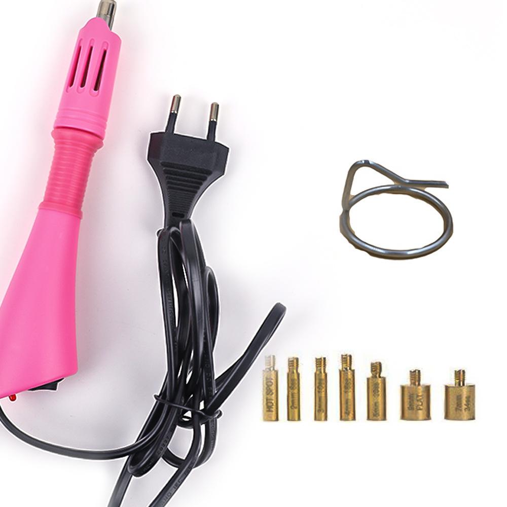 Weichen Hot Drill Set Point Drill Pen, Storage Bag Hot Melt Glue Hot Drill Tool Diy Clothing Accessories