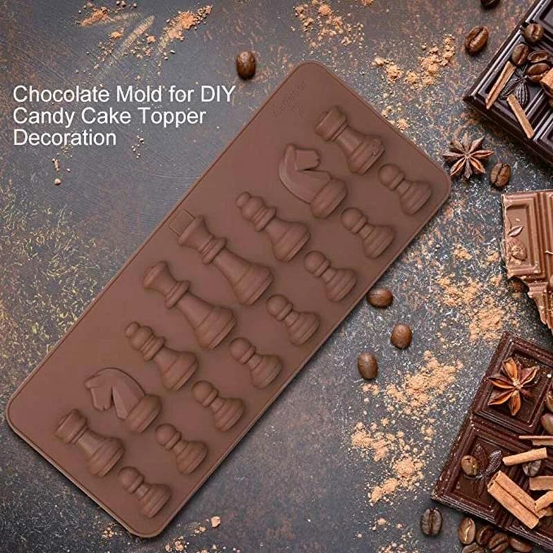 2/1Pc DIY Cake Mold Chess Shaped Chocolate Molds Ice Cube Mould Baking Silicone Mold Cake Decorating Tools Kitchen Accessories