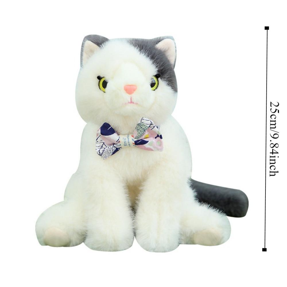 Fluffy Realistic Plush Cat Toys Soft Cat Plush Shoulder Bag Soft Cat Stuffed Toy  Children Girl