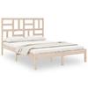 Solid Wood Bed Frame Without Mattress 160x200 Cm