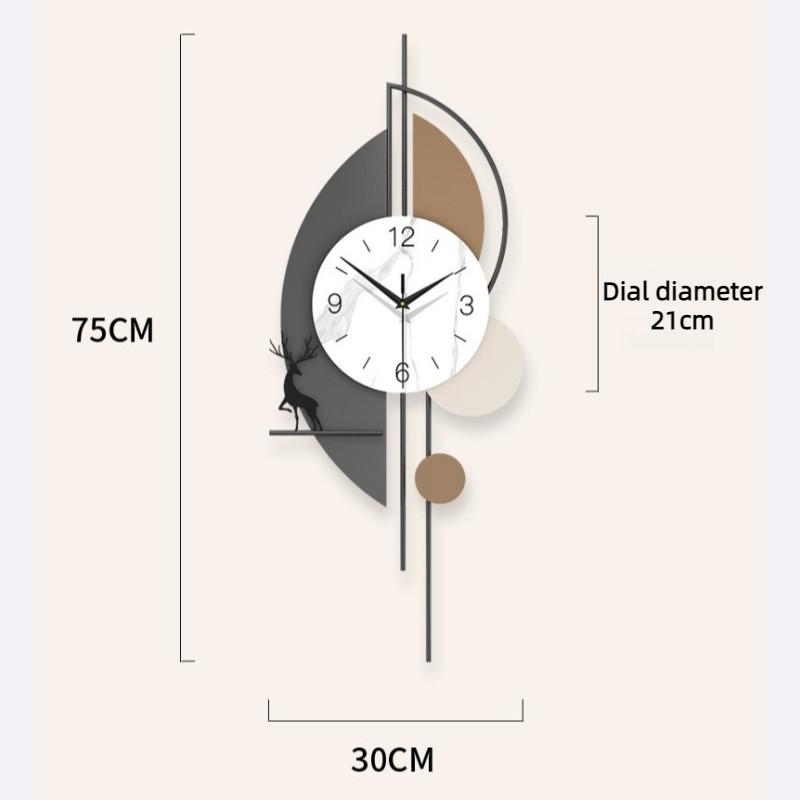 Living Room Wall Clock Modern Simple Clock Fashion Creative Entrance Hall Silence Wall Watch Luxury Home Decoration Ornaments
