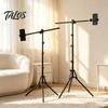 Mannequin Head Support 0.5/1.6M Stand, Height Adjustable Wig Stand Tripod for Cosmetology, Hairdressing Training, Styling Cosmetology Practice