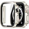 2PCS Waterproof Case for Watch 7 8 9 45mm 41mm-44-40mm Bumper Screen Protector 2 PACK Edge Cover iWatch 5 SE 6 Accessories