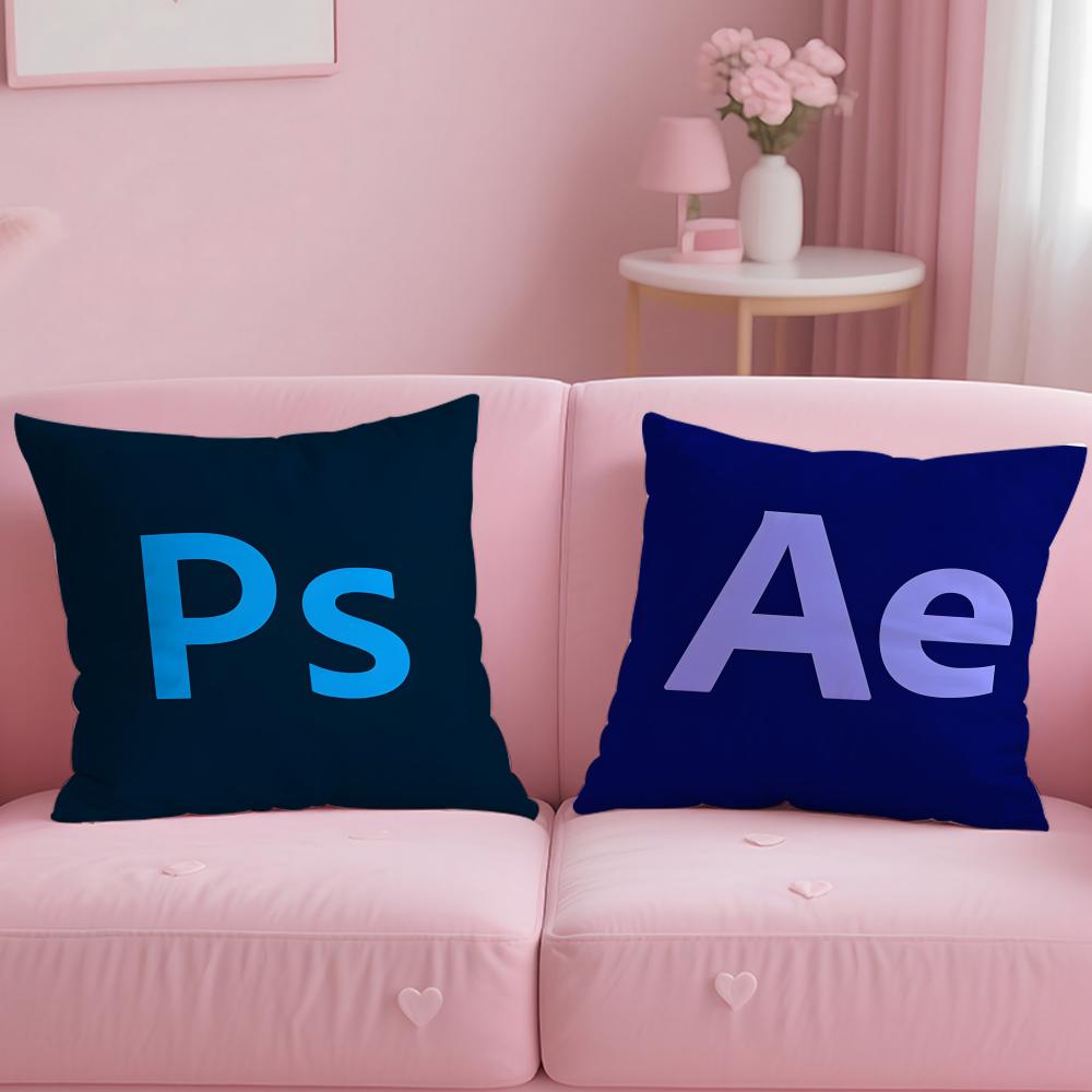 Popular AAadobe Software Iconing Cushion Cover Comfortable Reversible Pillow Cover Ideal for Car Sofa Bedroom Beyond