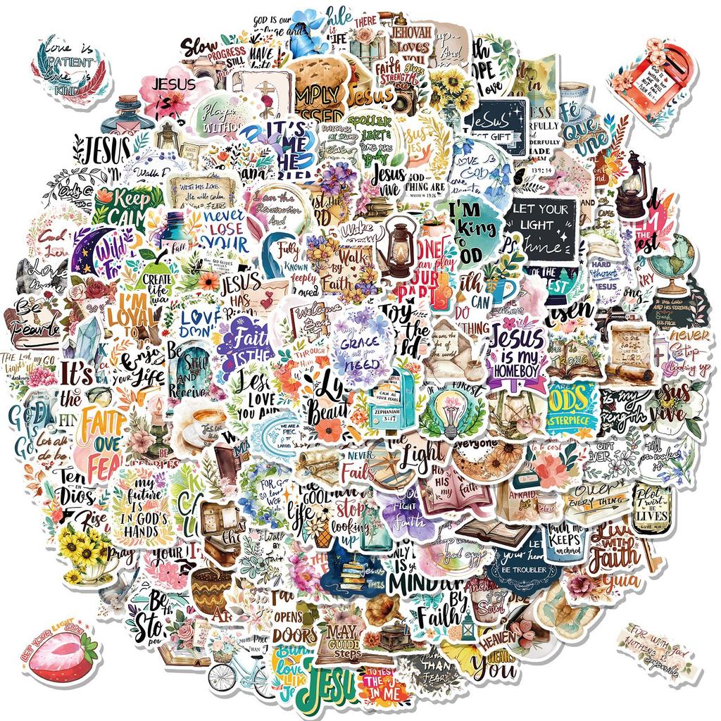150 Jesus Phrase Bible Fresh Graffiti Stickers DIY Suitcase Car Stickers