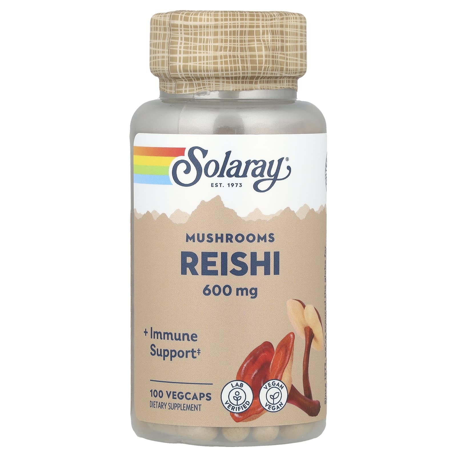

Reishi Mushroom, 600Mg, 100 Veggie Capsules