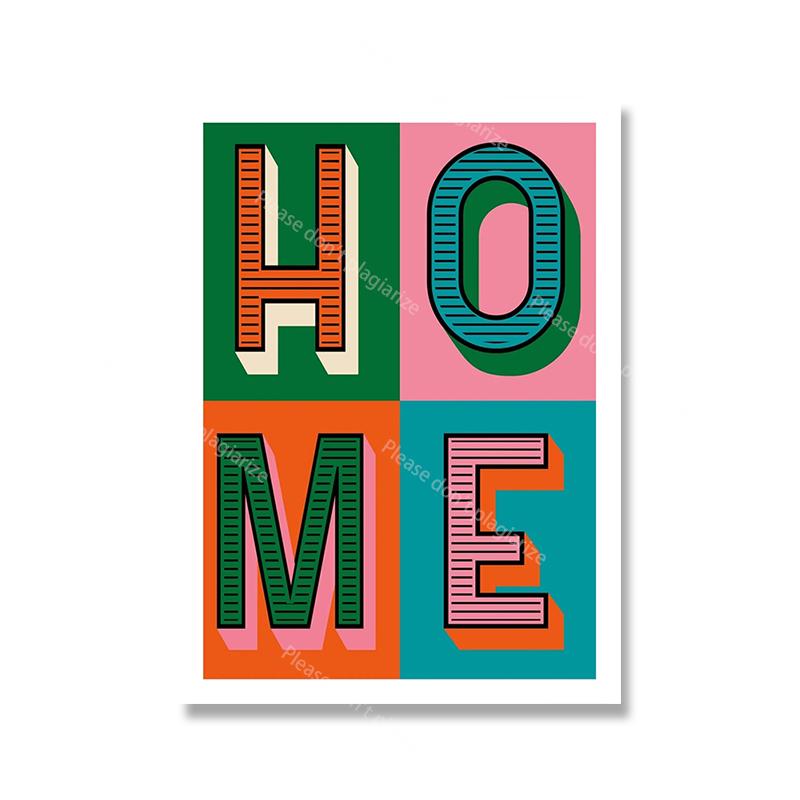 Disco Dance Fashion Print Inspired Colorful Quote Poster Housewarming Birthday Gift Wall Art Decor Prints and Canvas Paintings