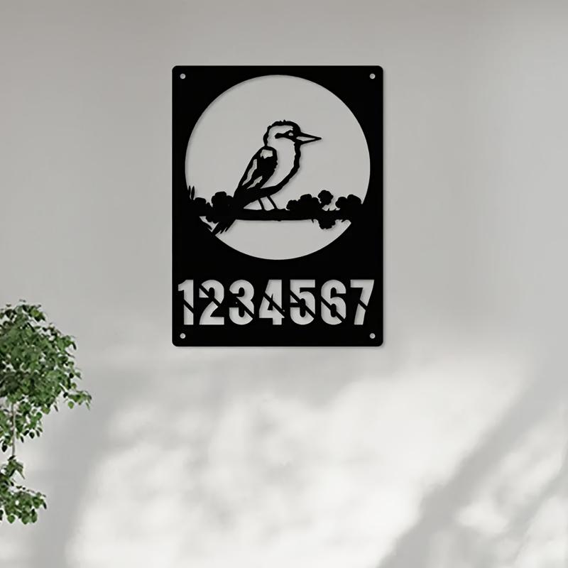 

Personalized Bird Metal Wall Art Iron Sign Matte Finish Detachable Home Garden Museum Decor